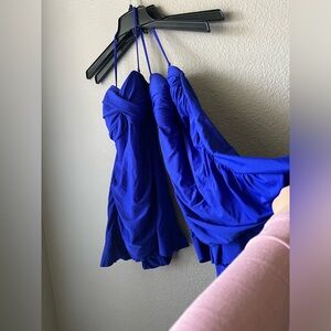 ABS, BLUE, Size  6, one piece bathing suit by ALLEN SCHWARTZ.